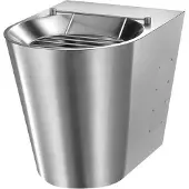 Delabie Fäkalienausguss XL P bodenst. Anschl. oben Edst. 1.4301 sat