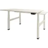 Schaffenburg Dextro Plus Duo Zit-sta-bureau Rechthoekig H-Frame 1.600 (B) x 800 (D) x 645 (H) mm Melamine