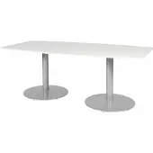 Schaffenburg Vergadertafel - Linesto 200x100 tonv. wit - alu frame