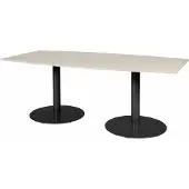 Schaffenburg Vergadertafel - Linesto 200x100 tonv. Eiken - zwart frame