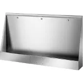 Delabie LP staand urinoir L.1800 toevoer achteraan RVS 304 mat gepol