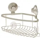 IDesign Doucherek iDesign Everett Push Lock Hoek Caddy Met Zuignap Beige