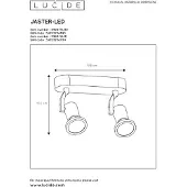 Lucide Opbouwspot Jaster-led - Wit - 6cm - 2xgu10