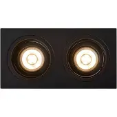 Lucide EMBED - Inbouwspot - 2xGU10 - Zwart