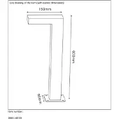 Lucide Texas Staand 60 cm Zwart 1 Lichtpunt