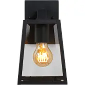 Lucide MATSLOT - Wandlamp Binnen/Buiten - 1xE27 - IP23 - Zwart