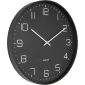 Karlsson Lofty Wandklok Zwart - Wandklokken Ijzer Black - KA5751BK