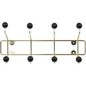 PT Living Kapstok Saturnus Gold Black Balls