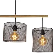 Lucide BASKETT - Hanglamp - 4xE27 - Zwart