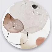 Wandkraft | Wanddecoratie Organic Shape metaal multicolour 70x70 cm decoratieve wandobjecten | NADUVI