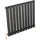 Eastbrook Tunstall Horizontale radiator 60x117,9cm Antraciet 1082 watt