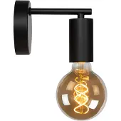 Lucide LEANNE - Wandlamp - 1xE27 - Zwart