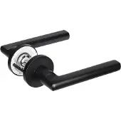 Impresso Deurkruk Redhill - Voor binnen - Rond - Aluminium/Zwart - 2 stuks