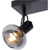 Lucide MADEE - Plafondspot - 3xE14 - Zwart