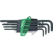 Wiha Binnen-Torx Haakse schroevendraaierset T 5, T 6, T 7, T 8, T 9, T 10, T 15, T 20, T 25, T 27, T 30, T 40, T 50 13-delig
