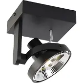 QAZQA Moderne plafondspot zwart verstelbaar GU10 111mm - Master