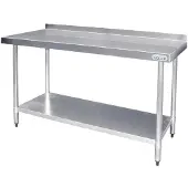 Vogue Werktafel met Spatrand RVS | 5 Formaten