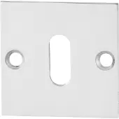 GPF bouwbeslag Sleutelrozet plat vierkant 50x50x2mm - RVS gepolijst
