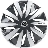Sparco - Wieldoppen - Velgen - Lazio - 15 inch - Grijs/Zilver