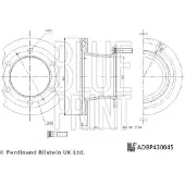 Blue Print ADBP430045 Remschijf