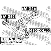 FEBEST TAB-447 Draagarmrubber