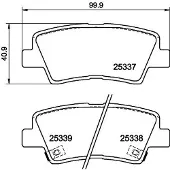 Hella 8DB 355 040-171 Remblokken
