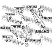 FEBEST TAB-242 Draagarmrubber