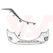 VAN WEZEL 2744582 Plaat, bumper