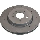FEBI BILSTEIN Remschijf 108196 achter, geventileerd, geperforeerd, 1 Stuk