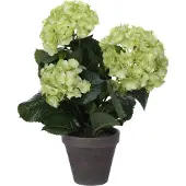 Mica Decorations Hortensia Kunstplant - H40 x Ø35 cm - Terracotta
