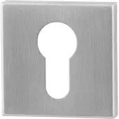 GPF bouwbeslag Cilinderrozet vierkant 50x50x8mm - RVS geborsteld