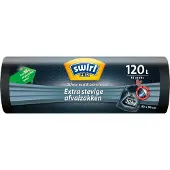 Swirl Vuilniszakken met trekbanden 120 liter | Extra stevig | 12 stuks | PRO