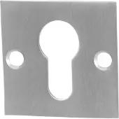GPF bouwbeslag Cilinderrozet plat vierkant 50x50x2mm - RVS geborsteld