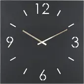 Spinder Design TIME 60 x 60 Klok - Zwart