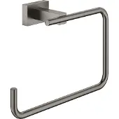 GROHE Handdoekring Essentials Cube Hard Graphite Geborsteld