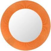 Kartell All Saints Mirror With Lighting | Tangerine Orange