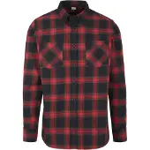 Urban Classics Overhemd rood / zwart