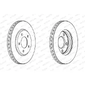 FERODO DDF1214 Remschijf