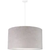 Duolla Hanglamp Bristol , dimbaar, alu / grijs / zink, Woon-/ Eetkamer, Textiel / Stof / Zijde, Hanglamp