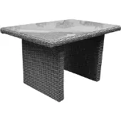 AVH-Collectie Ibiza premium lounge-diningtafel 120x80xH70 cm antraciet
