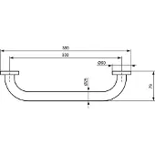 Ideal standard Iom wandbeugel 30cm chroom