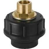 Geberit PE overgangskoppeling messing draadnippel BU ø 50/3/4"