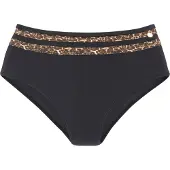 LASCANA Bikinibroek 'Adele' beige / bruin / zwart