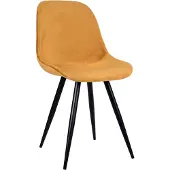 Label51 - Eetkamerstoel Capri - Oker - 56x46x88cm - Set van 2