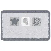 Kleine wolke Beach badmat 55x65x2 cm, oestergrijs