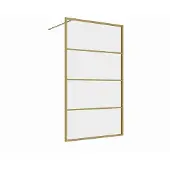Guido Gusto 120x200 inloopdouche serie Rafaella mat goud