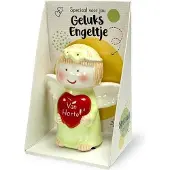 Miko Engeltje /Beertje Keramiek Beeldje Van Harte