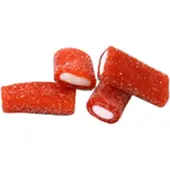 Lollywood Zure Aardbeistaafjes - Snoep - 1kg - Zuur - Rood - Wit