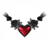 Alchemy Gothic - Gothic Choker - Blood Heart - voor Vrouwen - standaard - Maat Standard