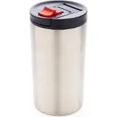 XD Collection vacu?m beker met lock 300 ml RVS zilver/blauw
